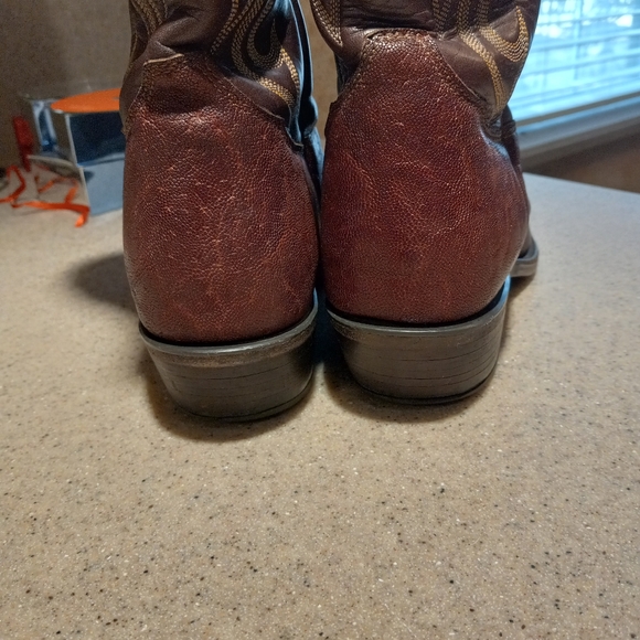 Tony Lama Mens Sz10D Elephant Cowboy Boots EXCELLENT Condition